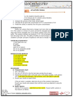 PH and Buffer Solutions: Name of Student: Mendoza, Jhunlaine Kate G