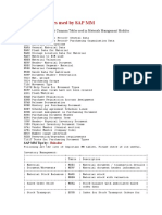 Common Tables Used by SAP MM