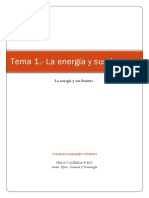 Tema 1. - La Energía y Sus Fuentes (Teoría)