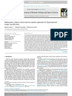 Radiometric Indices-Based Spectro-Spatial Approach For Hyperspectral Image Classification