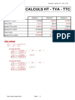 Les Calculs Pour CA3 - Corrige