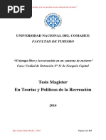 "El Tiempo Libre y La Recreación en Un Contexto de Encierro" Tesis Magister