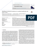 Modelling of Methanol Production Via Combined Gasification and Power To Fuel