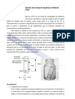 Separación de Los Pigmentos de La Hoja de Espinaca Mediante Cromatografía en Capa Fina