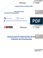 Criterios de Priorizacion