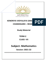 Study Material Class - Vii, Term - II (Mathematics)