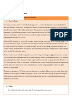 Model A: E Learning Distruction Using Tiktok To Improve Learning Result Activity 1: Developing An Initial Research Action Plan Observe/Notice