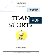 Team Sports: Worktext in P.E. 14