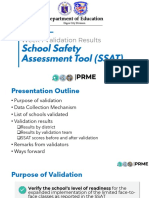 Week 1 Validation Results: Department of Education