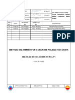 Method Statement For Concrete Foundation Work