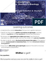 Part 1. Colloidal Gel Formation & Structure