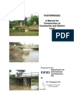 Footbridges A Manual For Construction at Community and District Level