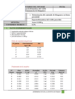 Determinación de Manganeso