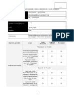 Rubrica Calificación Proyecto 3