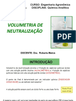 Aula 5 Volumetria de Neutralização 1