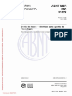 Diretrizes Gestão de Riscos Legais - ABNT NBR ISO 31022 - 2020