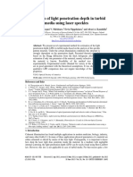 Estimation of Light Penetration Depth in Turbid 2012