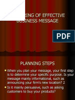 Preparing of Effective Business Message