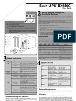 Back-UPS BX650CI: User Guide Place and Power On