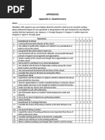 Appendices Appendix A. Questionnaire