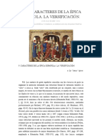 CARACTERES DE LA ÉPICA ESPAÑOLA. LA VERSIFICACIÓN. - Obras de Diego Catalán