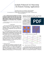 A Ku Band Circularly Polarized 2x2 Microstrip Antenna Array For Remote Sensing Applications