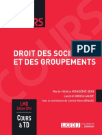 Droit Des Sociétés - Corrigé