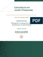 Plan Planeación y Evaluación de La Enseñanza y El Aprendizaje