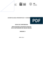 Indicadores Epidemiologicos de La Situacion de Salud Bucodental