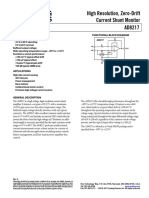 High Resolution, Zero-Drift Current Shunt Monitor AD8217: Features Functional Block Diagram