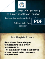 One Dimensional Heat Equation