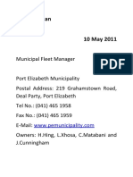 Business Plan: Municipal Fleet Manager