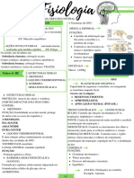 Resumo de Fisiologia SNC e Fisiologia Sensorial.