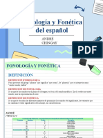 Fonología y Fonética Del Español