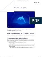 How To Install MySQL On CentOS 7 - A Step-by-Step Guide