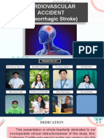 Cardiovascular Accident (Hemorrhagic Stroke)