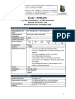 Silabo Itinerario de Introduccion A La Vida Universitaria I Periodo Academico 2022 D C