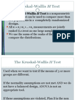 The Kruskal-Wallis H Test