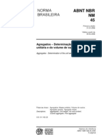 NBR NM 45 - 2006 - Agregados - Determinação Da Massa Unitária e Do Volume de Vazios