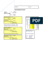 Check For Punching of Raft: Load P Load Pu Size of Column B D