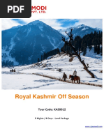 Kashmir Tour Packages - Off Season Tour With Ajay Modi Travels