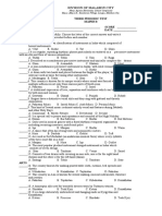 Third Periodic Test Mapeh 8: Division of Malabon City