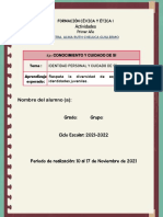 Mtra. Alma Actividades de Fcye I 1°A, B, C. 8 Al 19.11.2021