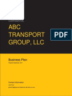 Sample Business Plan Transportation