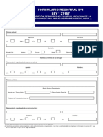 Formulario Registral N°1