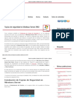 Copias de Seguridad en Windows Server 2012 - Expertos en Sistemas