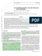 2019 Maldonado - Connecting Substellar and Stellar Formation. The Role of The Host Star's Metallicity