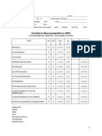 Avaliação Neuropsicológica (NPI)