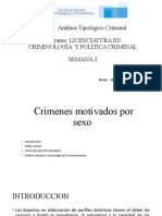 Crimenes Motivados Por Sexo