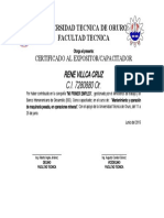 CERTIFICADO OPERADOR EQUIPO PESADO Stard